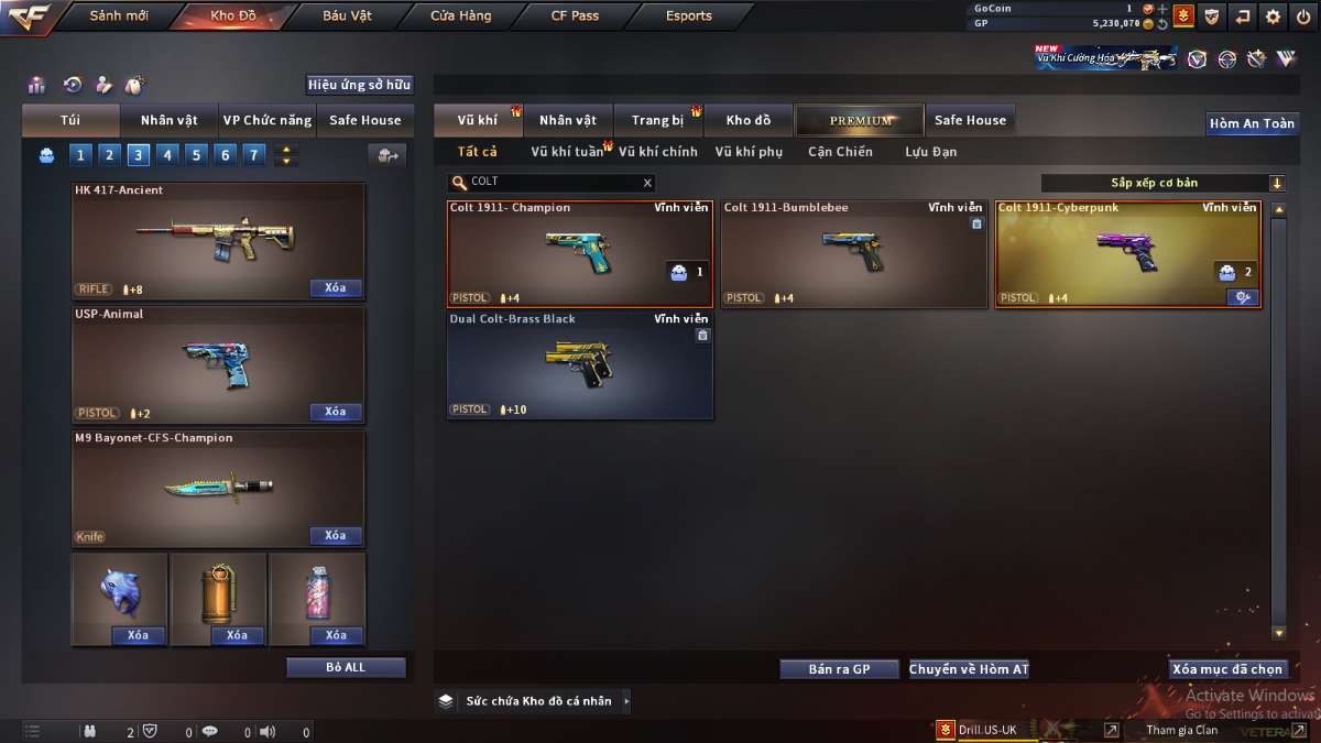 shop acc cf uy tin gia re